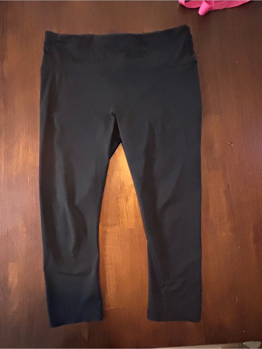 Athleta Black Capri Leggings with Wide Waistband